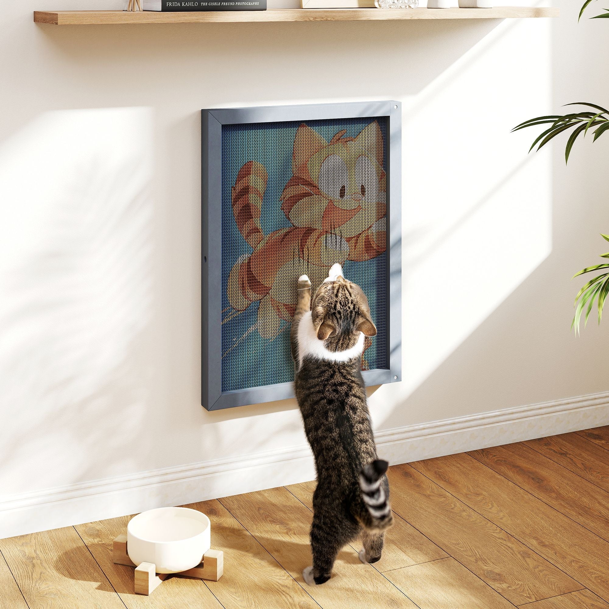 15 - Piece Cute Patterned Cat Scratching Board Set - Spot