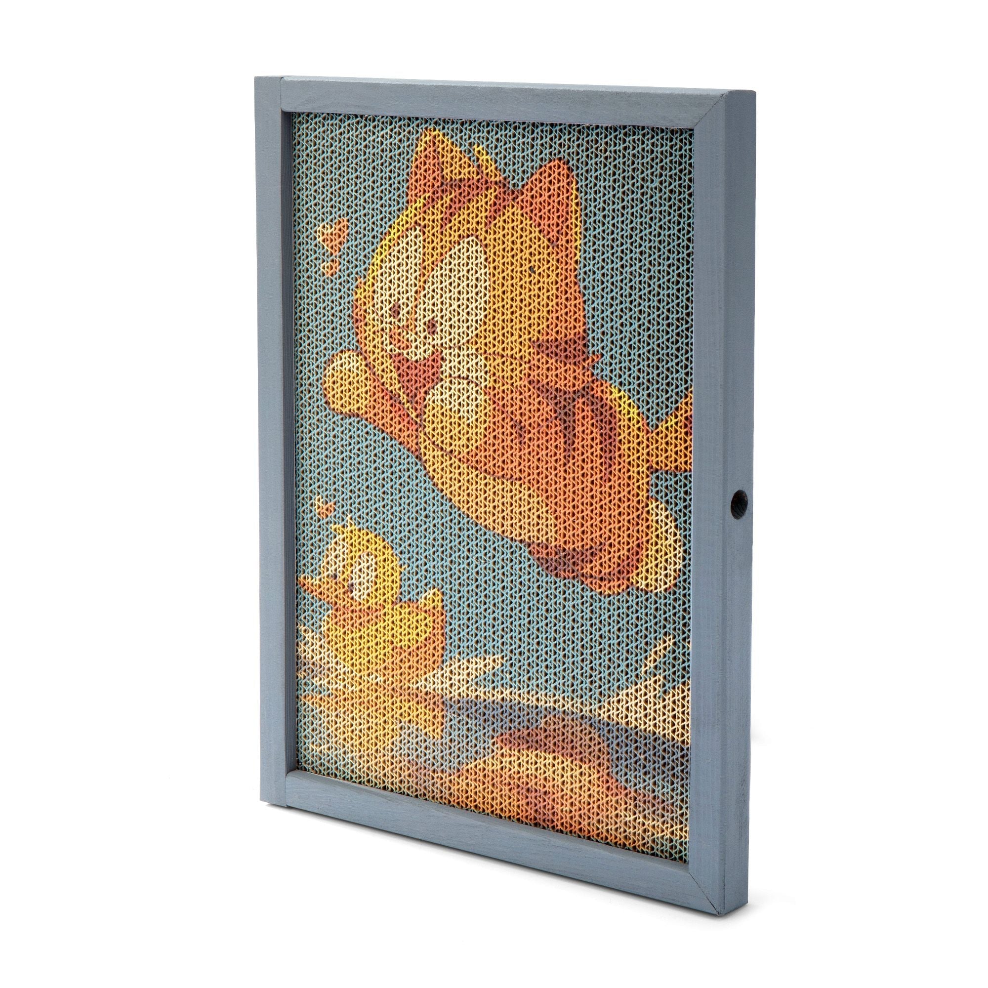 15 - Piece Cute Patterned Cat Scratching Board Set - Spot