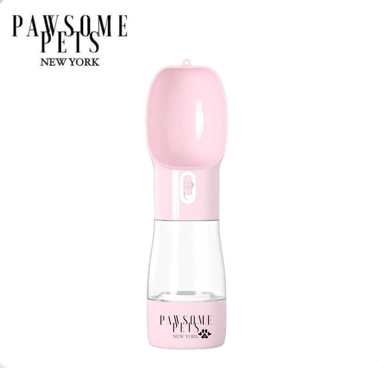 2 IN 1 PORTABLE PET FEEDER - PINK by PAWSOME PETS