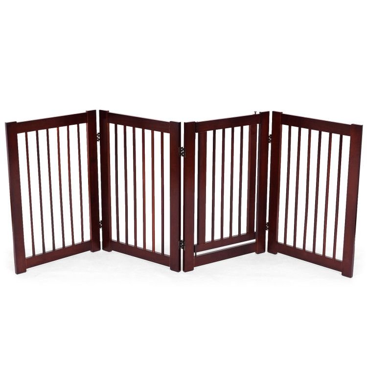 30 Inch Configurable Folding 4 Panel Wood Fence - Spot