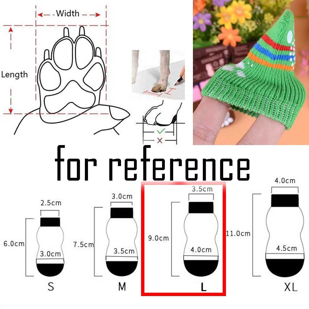 4 Pcs Cute Puppy Cat Socks Knitted Pet Socks Dog Paw Protection Poodle Teddy Socks, Red Chinese Opera Face - Spot