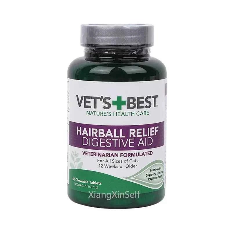 Vet's Best Cat Hairball Remedy Tablets, Natural Digestive Aid, 60 Vet-Approved Pills by Souths Cheap Stuff