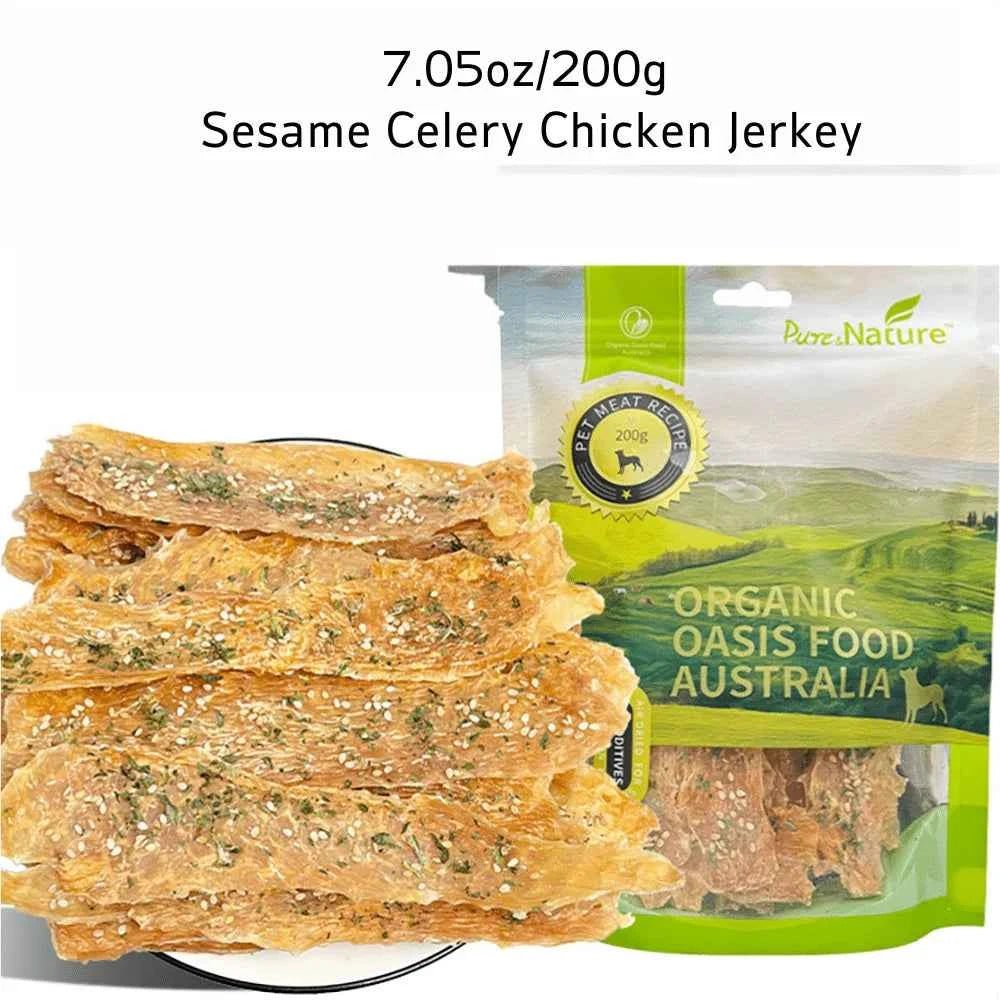 All Natural Sesame Celery Chicken Jerky Dog Treats, 7.05oz/200g, Healthy & Easily Digestible by Souths Cheap Stuff