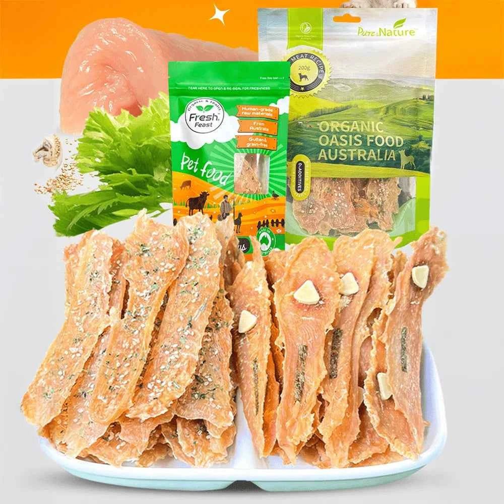 All Natural Sesame Celery Chicken Jerky Dog Treats, 7.05oz/200g, Healthy & Easily Digestible by Souths Cheap Stuff