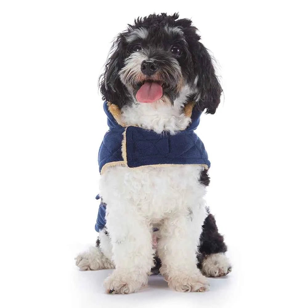 Plush Checkered Pet Winter Coat with Double Bag for Puppy - Thermal Dog Jacket by Souths Cheap Stuff