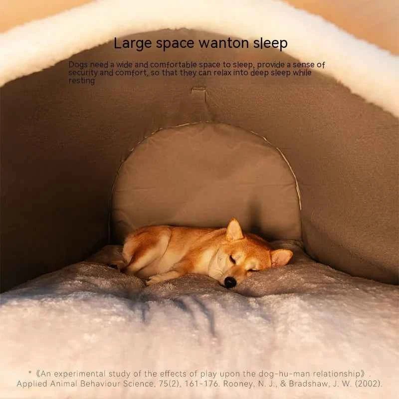 Winter Dog House for Large Dogs, Washable Dog Bed Nest by Souths Cheap Stuff