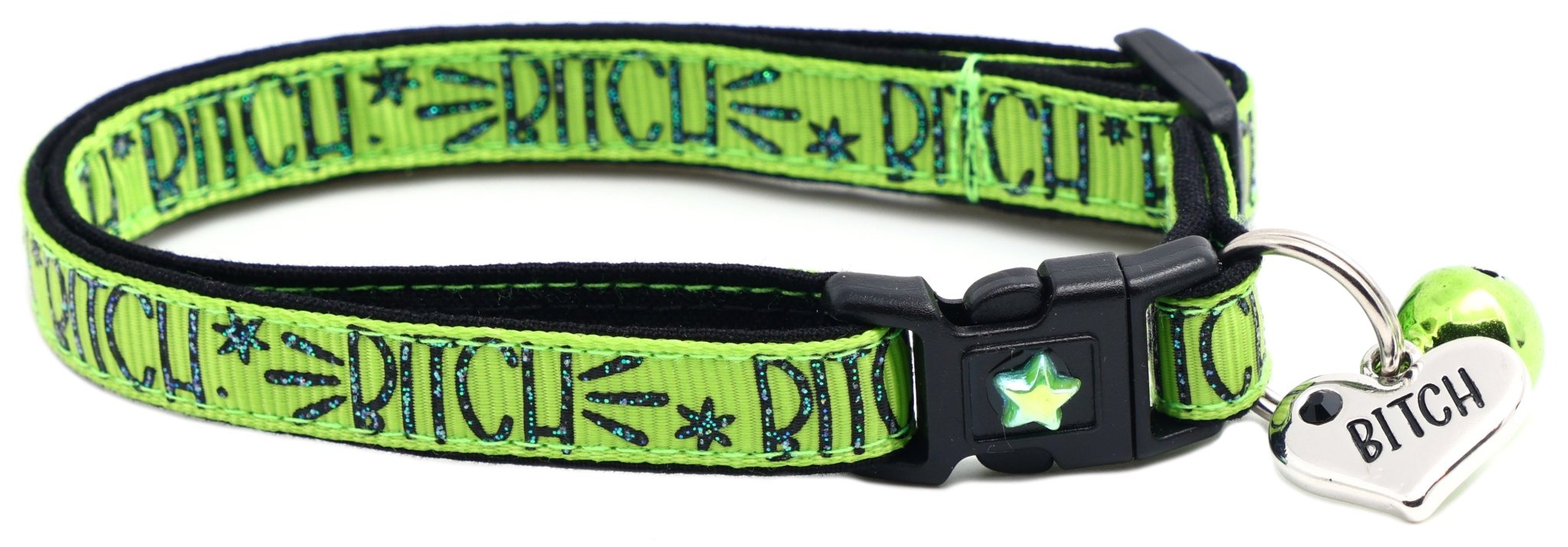 Bitch 2 Breakaway Cat Collar by Pugs2Persians