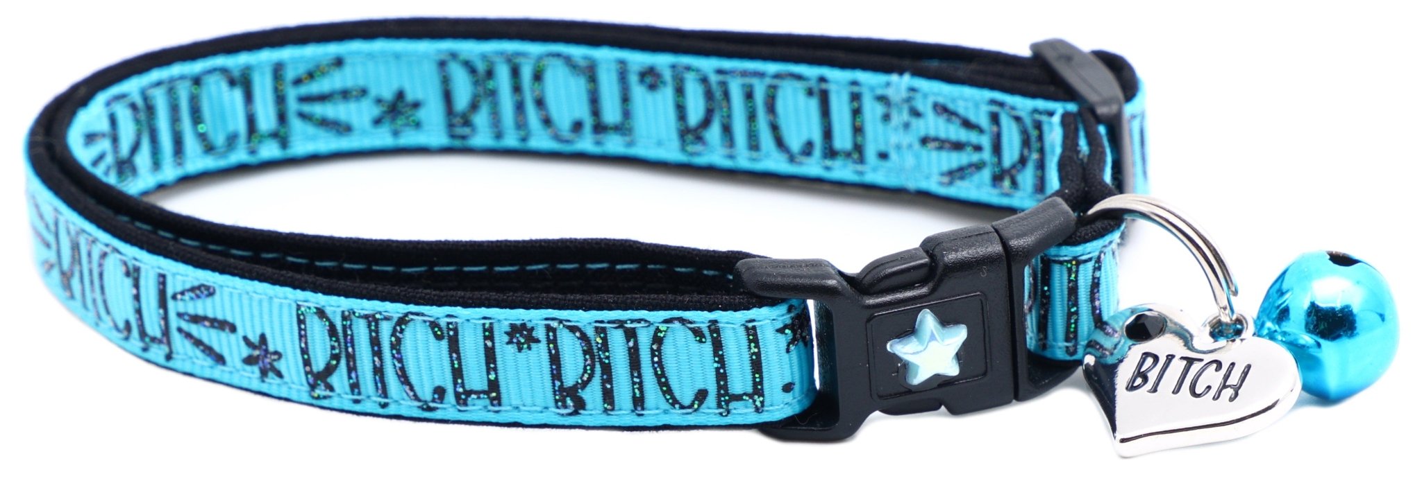Bitch 2 Breakaway Cat Collar by Pugs2Persians