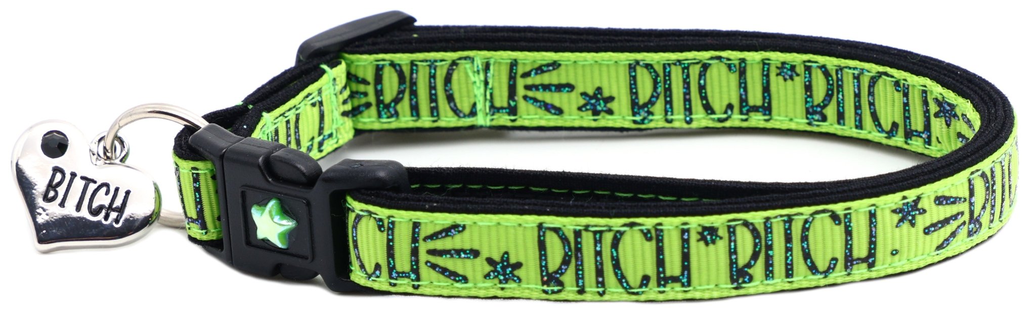 Bitch 2 Breakaway Cat Collar by Pugs2Persians