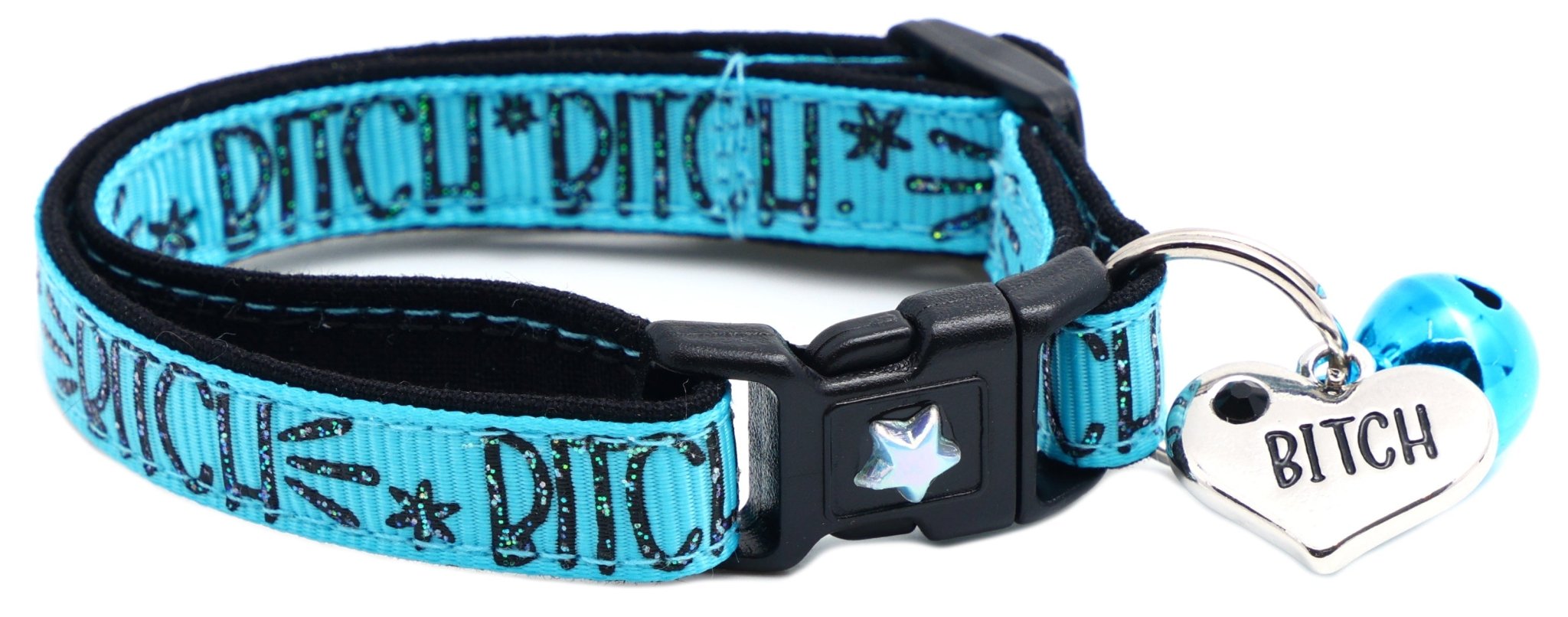 Bitch 2 Breakaway Cat Collar by Pugs2Persians