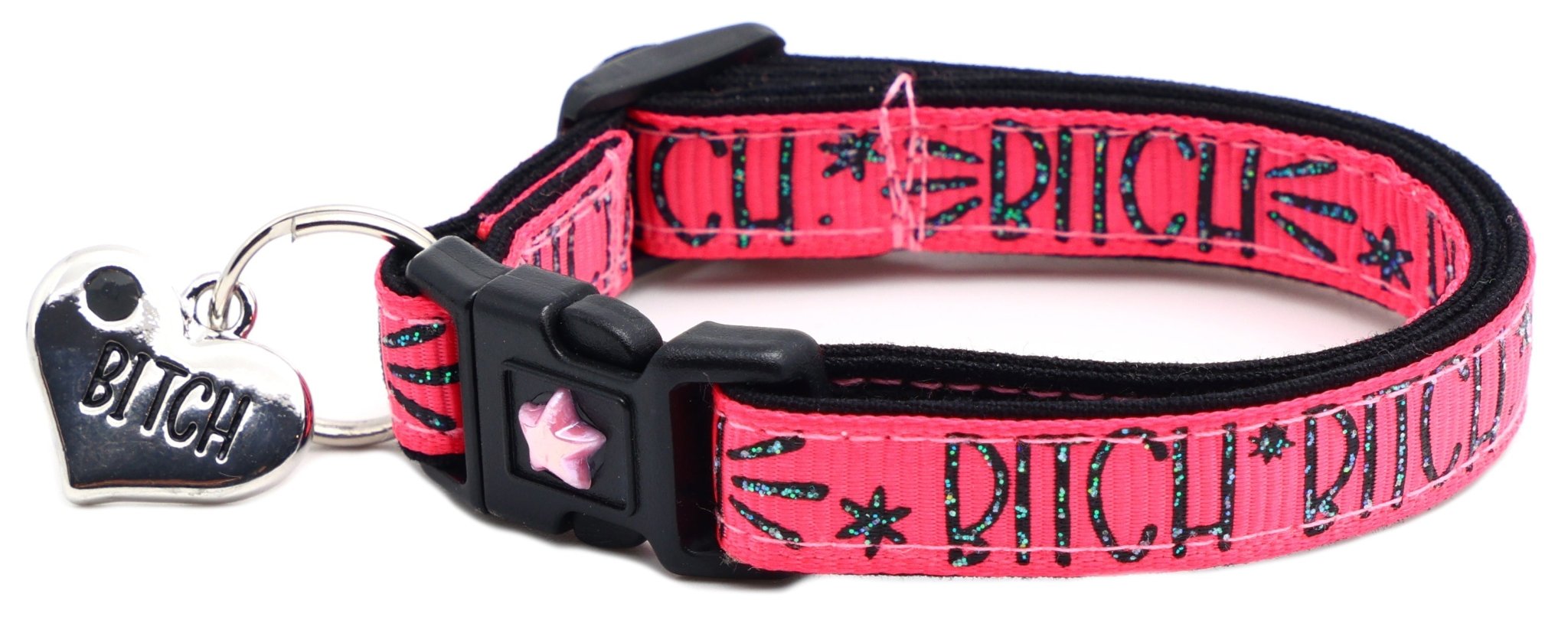 Bitch 2 Breakaway Cat Collar by Pugs2Persians