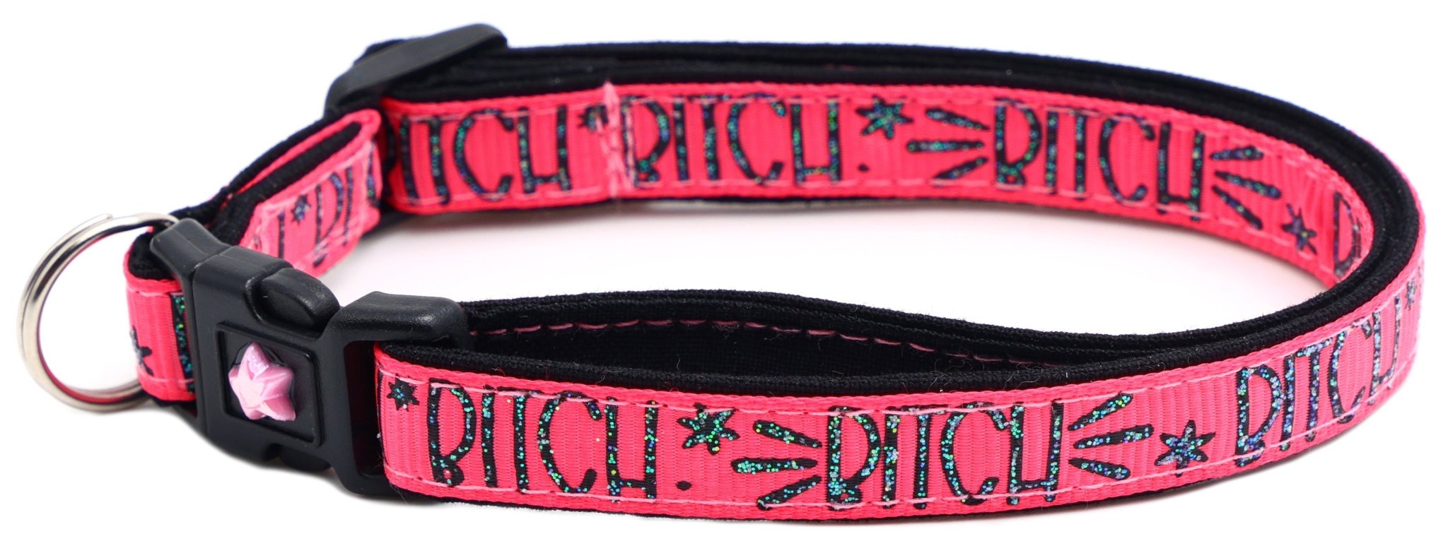 Bitch 2 Breakaway Cat Collar by Pugs2Persians