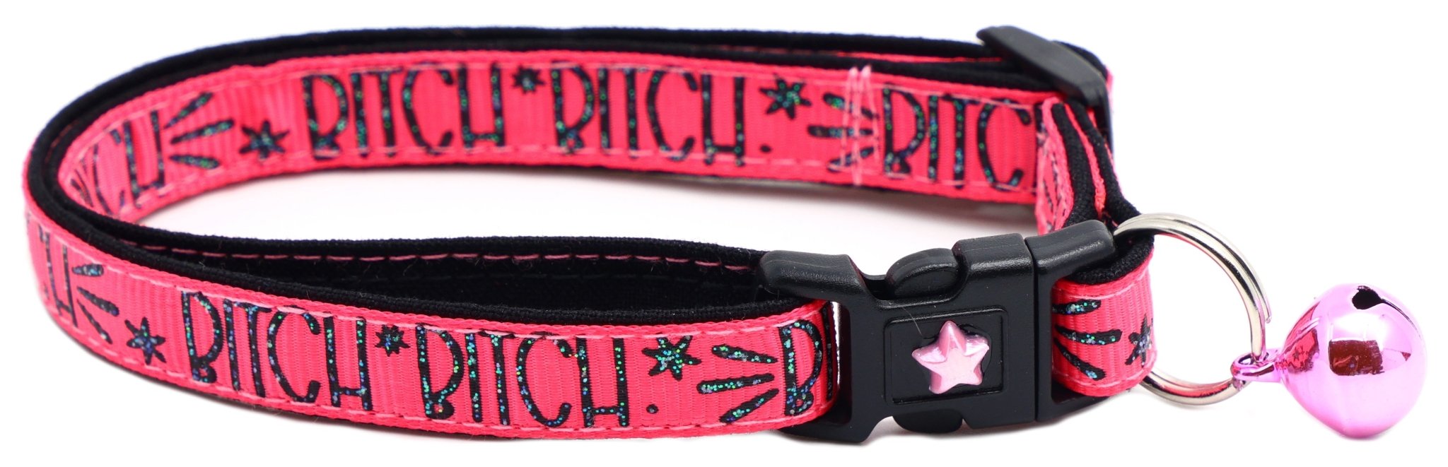 Bitch 2 Breakaway Cat Collar by Pugs2Persians