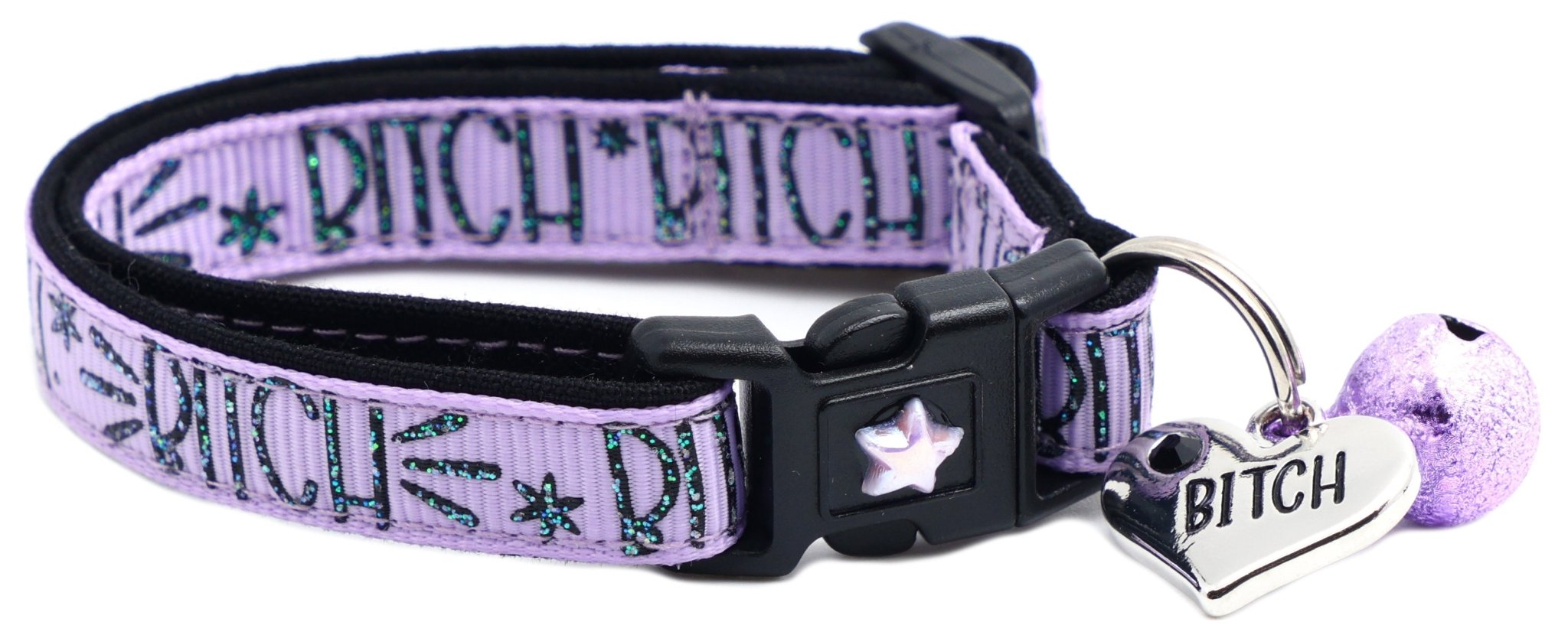 Bitch 2 Breakaway Cat Collar by Pugs2Persians