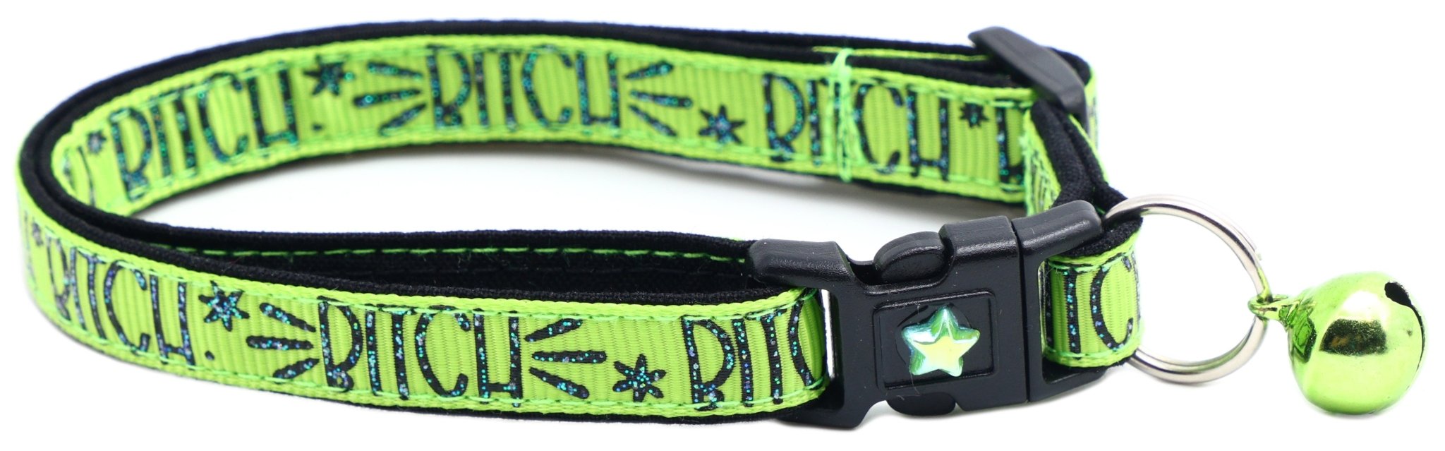 Bitch 2 Breakaway Cat Collar by Pugs2Persians