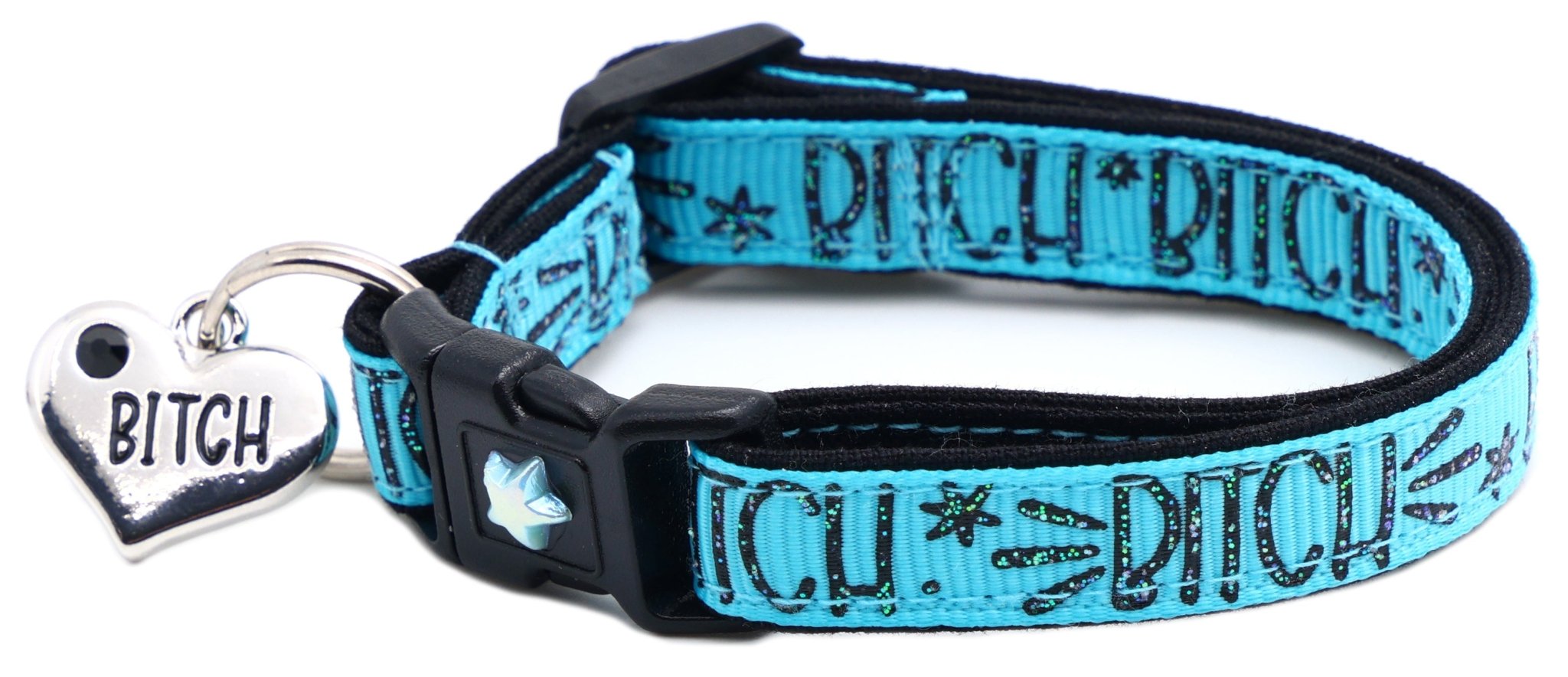 Bitch 2 Breakaway Cat Collar by Pugs2Persians
