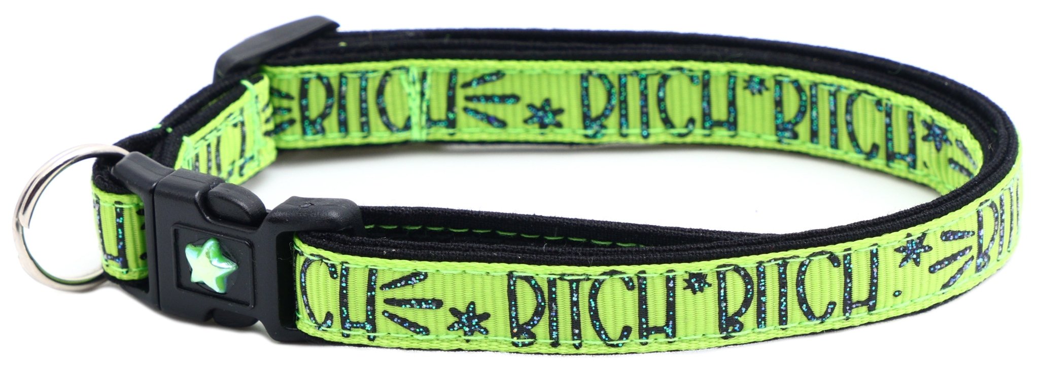 Bitch 2 Breakaway Cat Collar by Pugs2Persians