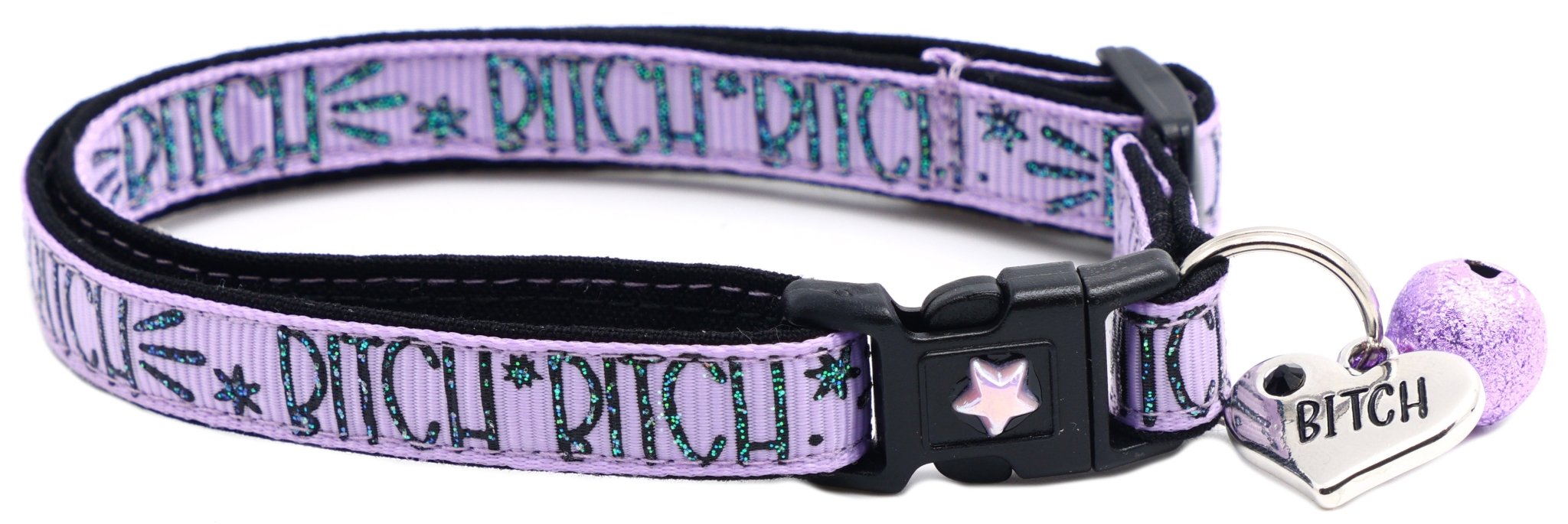 Bitch 2 Breakaway Cat Collar by Pugs2Persians
