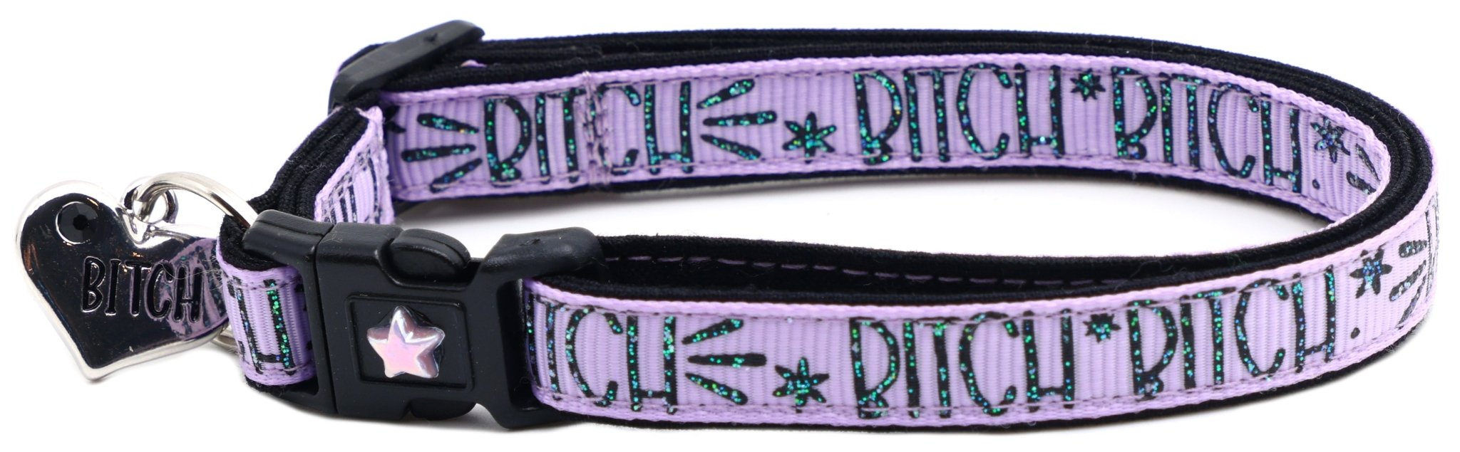 Bitch 2 Breakaway Cat Collar by Pugs2Persians