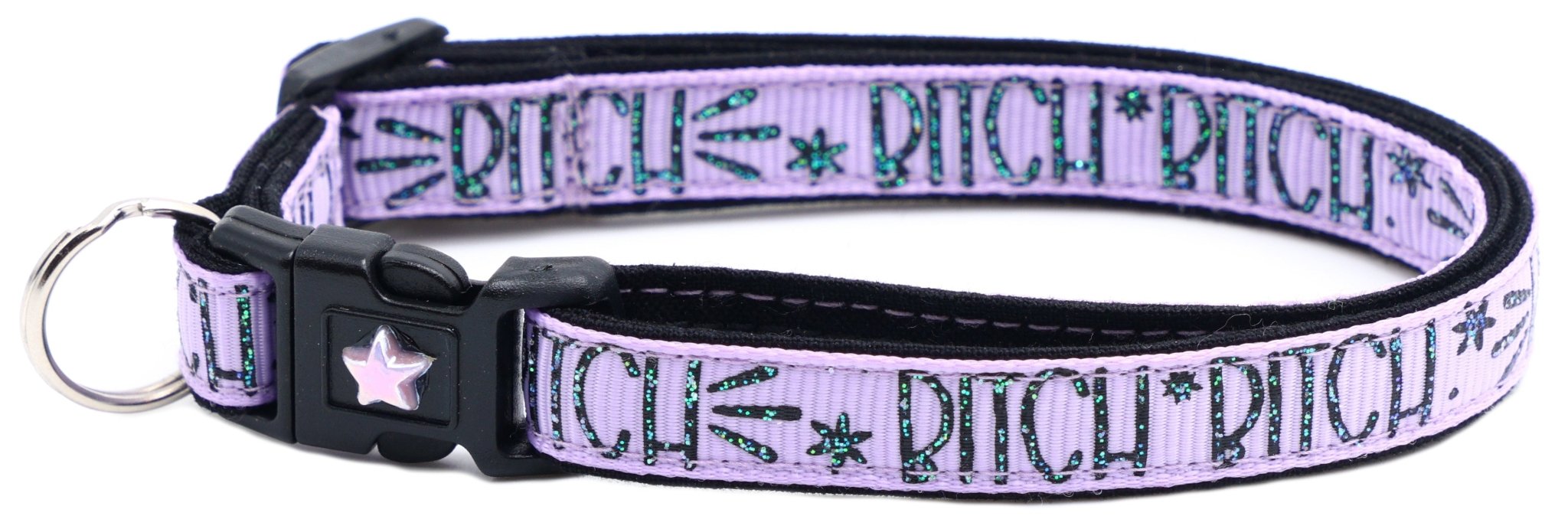 Bitch 2 Breakaway Cat Collar by Pugs2Persians