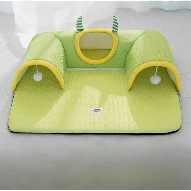 Breathable 2-in-1 Cat Bed Four Season Cozy Hideaway Pet Mat for Kittens Adult Cats by Souths Cheap Stuff