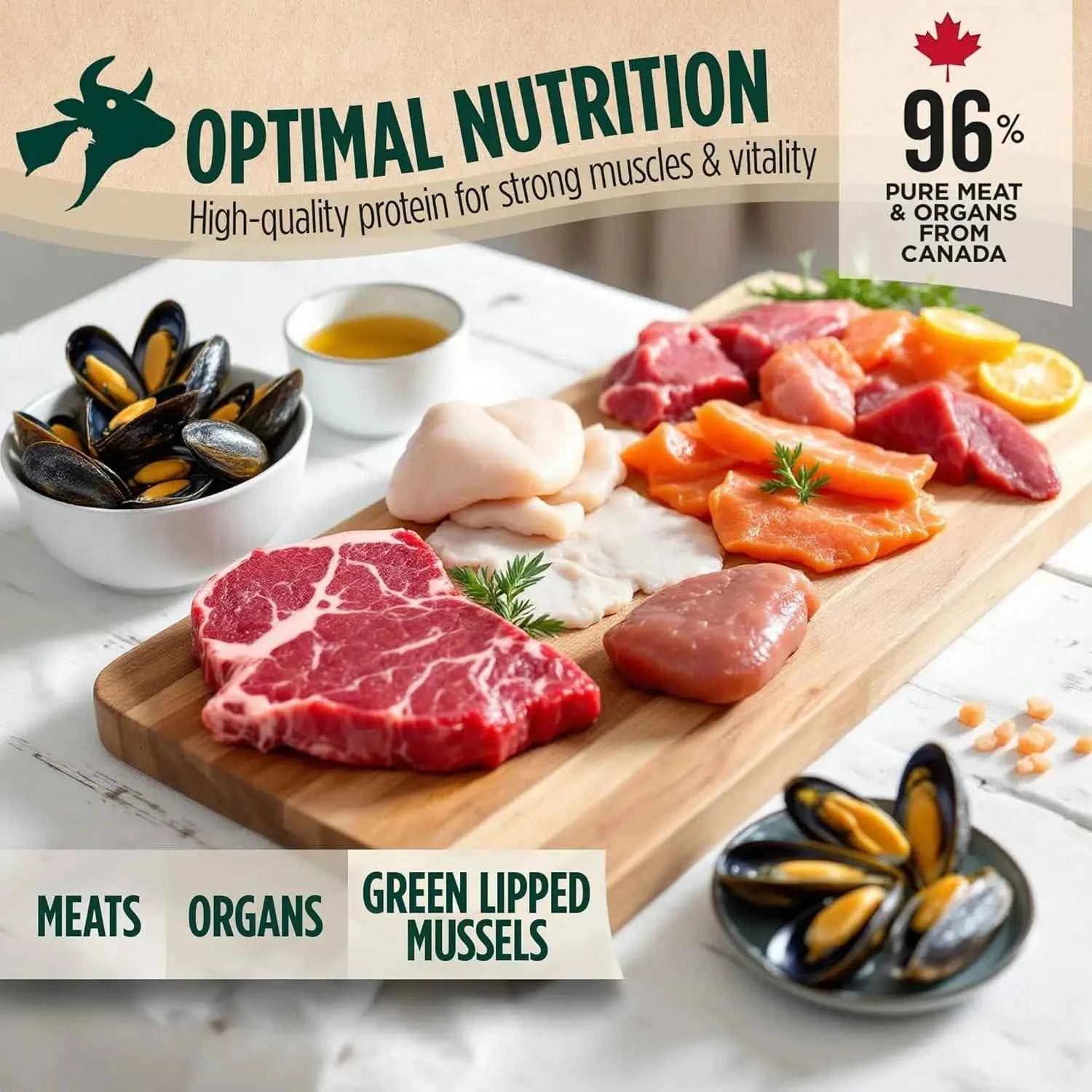 Canada Air-Dried Salmon & Duck Dog Food - Omega-3 Rich, Grain-Free, No Fillers, 1 lb by Souths Cheap Stuff
