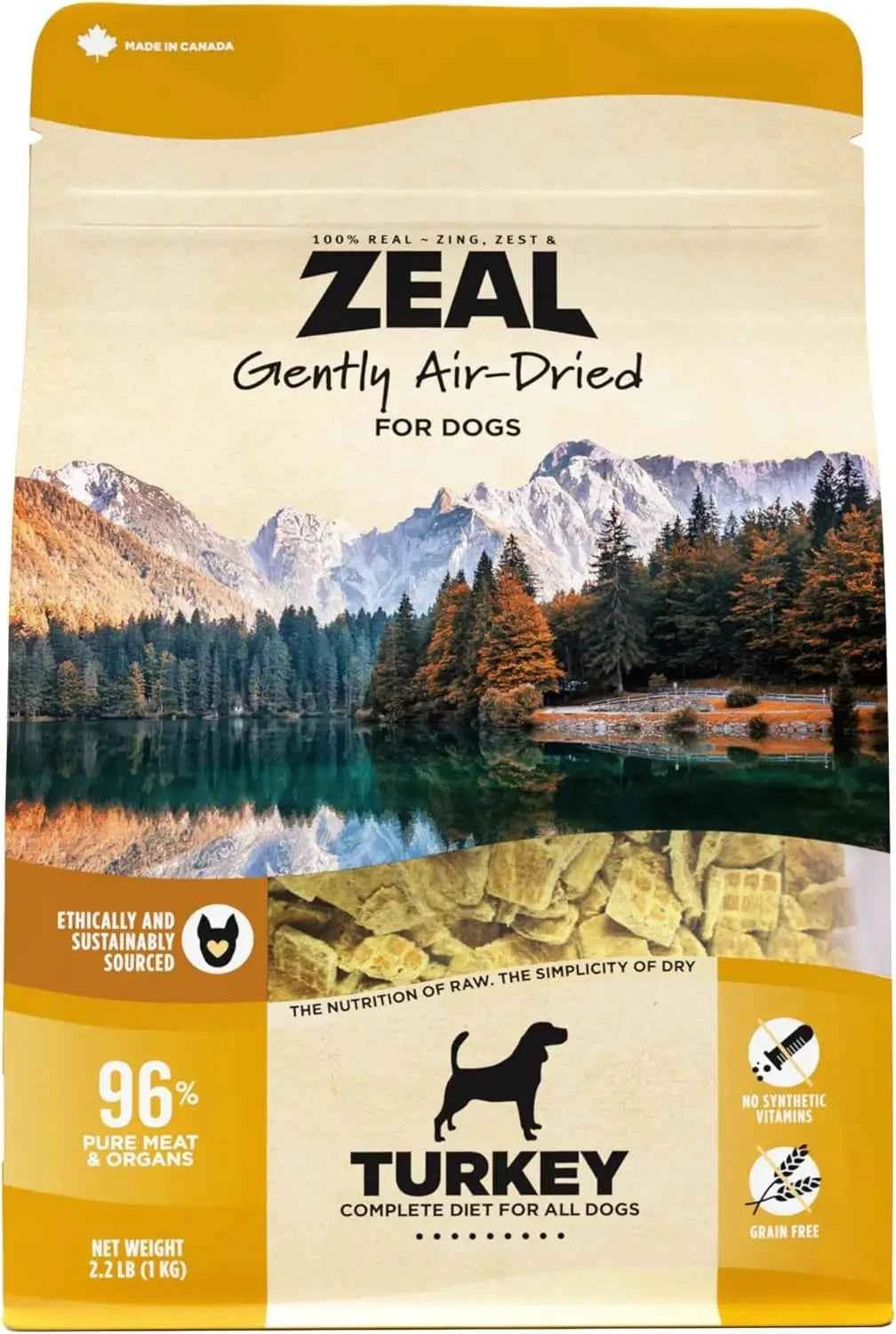 Canada Air-Dried Salmon & Duck Dog Food - Omega-3 Rich, Grain-Free, No Fillers, 1 lb by Souths Cheap Stuff