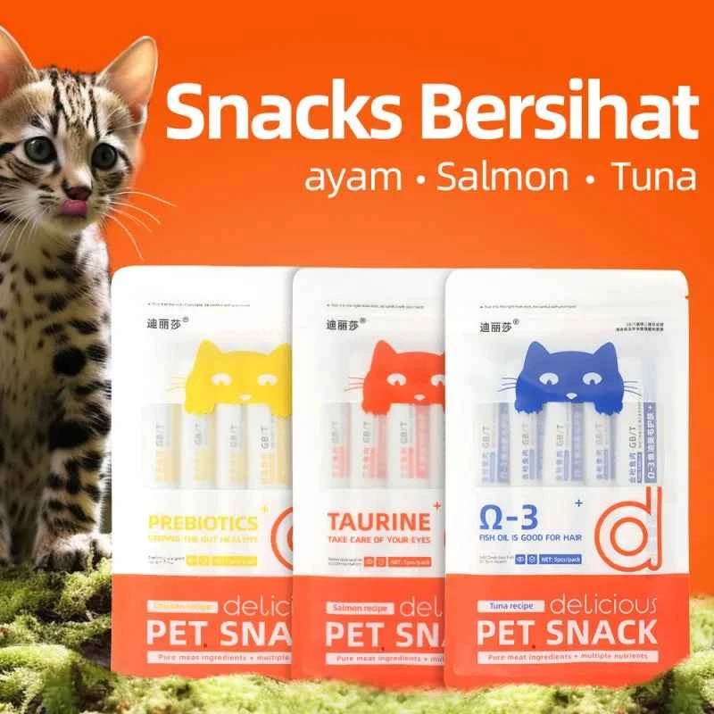 15g Cat Snacks - Liquid Wet Cat Food for Cheek Enhancement by Souths Cheap Stuff