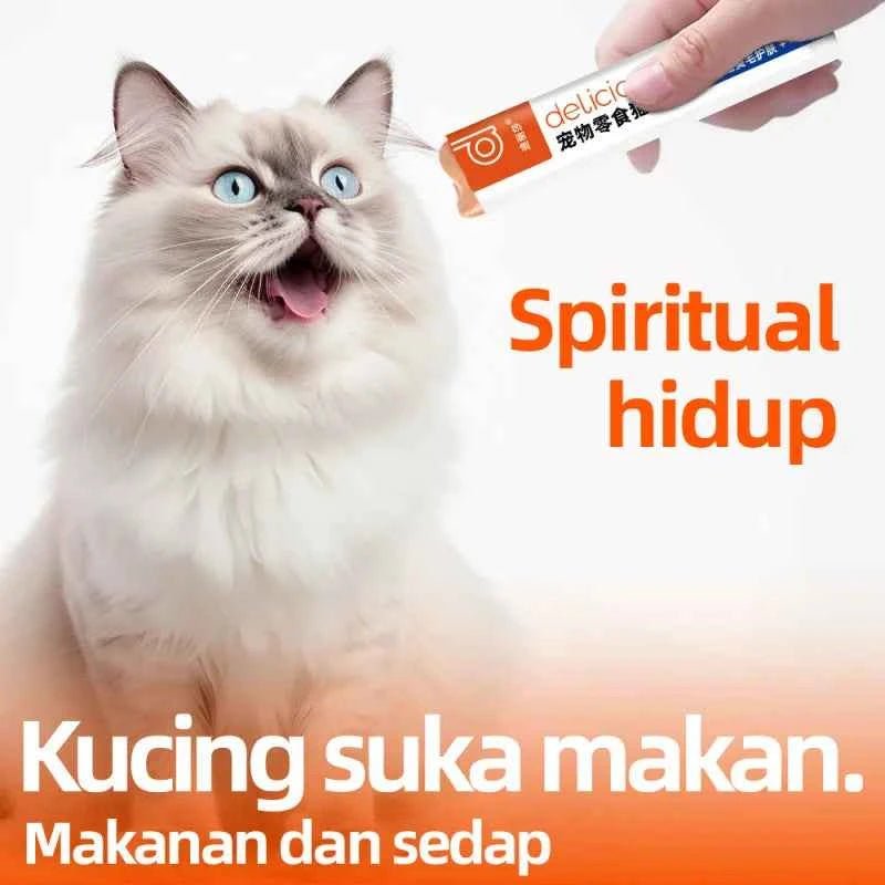 15g Cat Snacks - Liquid Wet Cat Food for Cheek Enhancement by Souths Cheap Stuff