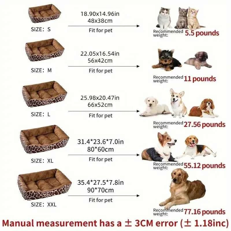Soft Corduroy Dog Bed Plush Calming Sofa Bed for Pets by Souths Cheap Stuff