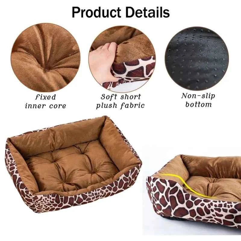 Soft Corduroy Dog Bed Plush Calming Sofa Bed for Pets by Souths Cheap Stuff