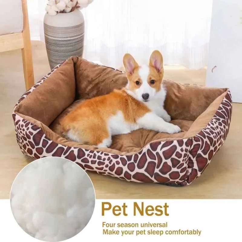 Soft Corduroy Dog Bed Plush Calming Sofa Bed for Pets by Souths Cheap Stuff