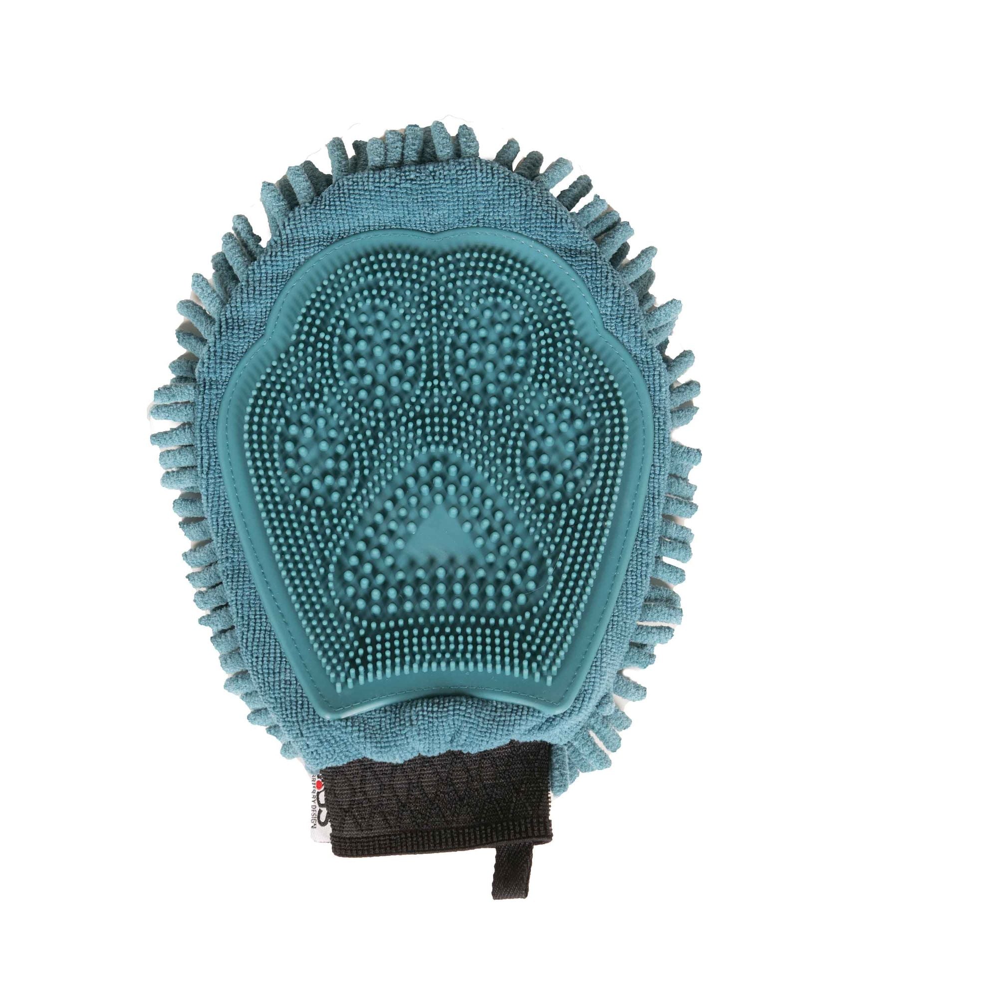 DGS Pet Products Dirty Dog Grooming Mitt Brown 10" x 7" x 1" - Spot