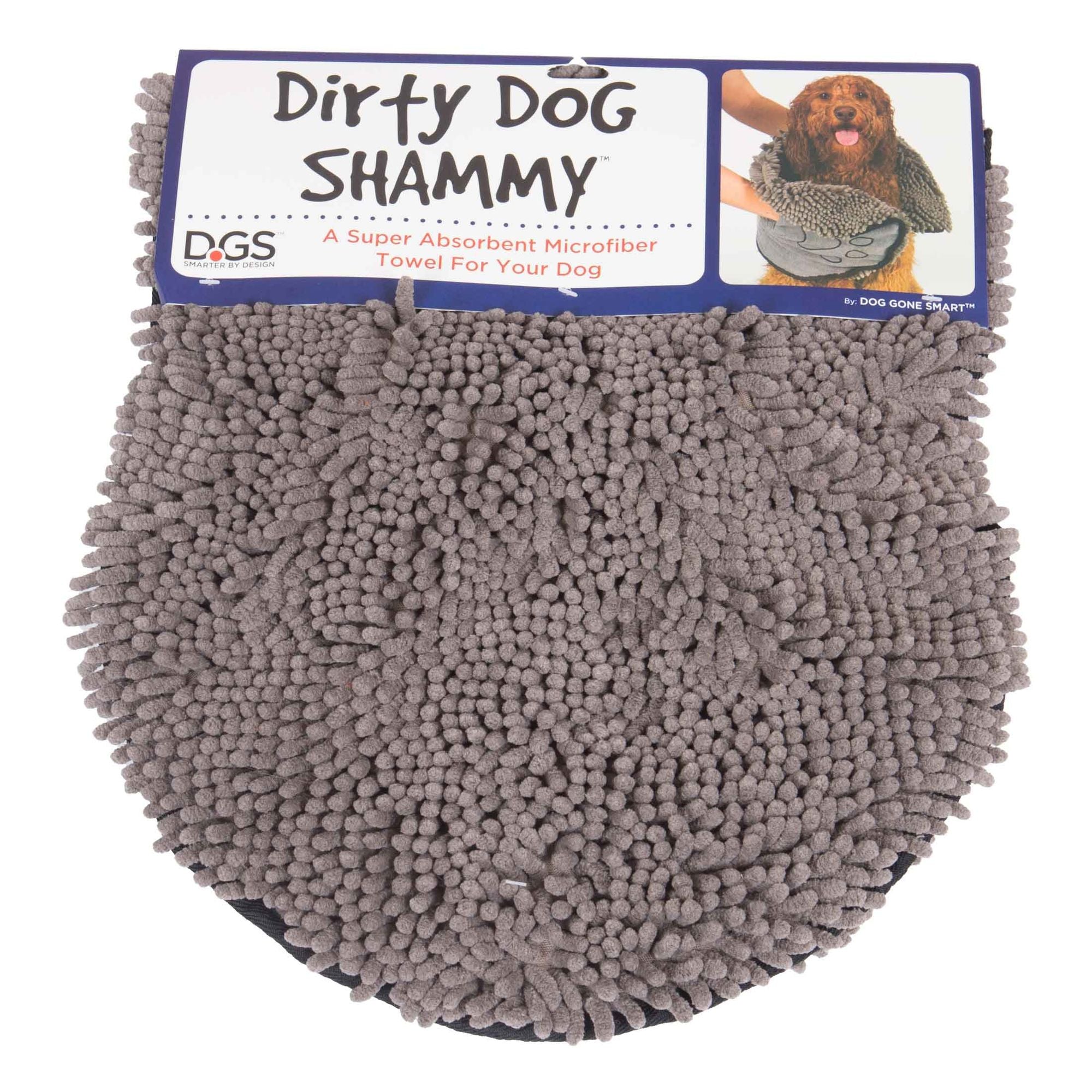 DGS Pet Products Dirty Dog Shammy Towel Brown 13" x 31" x 0.5" - Spot