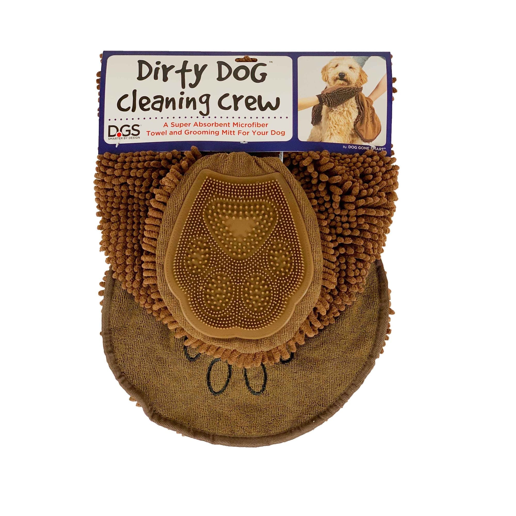 DGS Pet Products Dirty Dog Shammy Towel Brown 13" x 31" x 0.5" - Spot