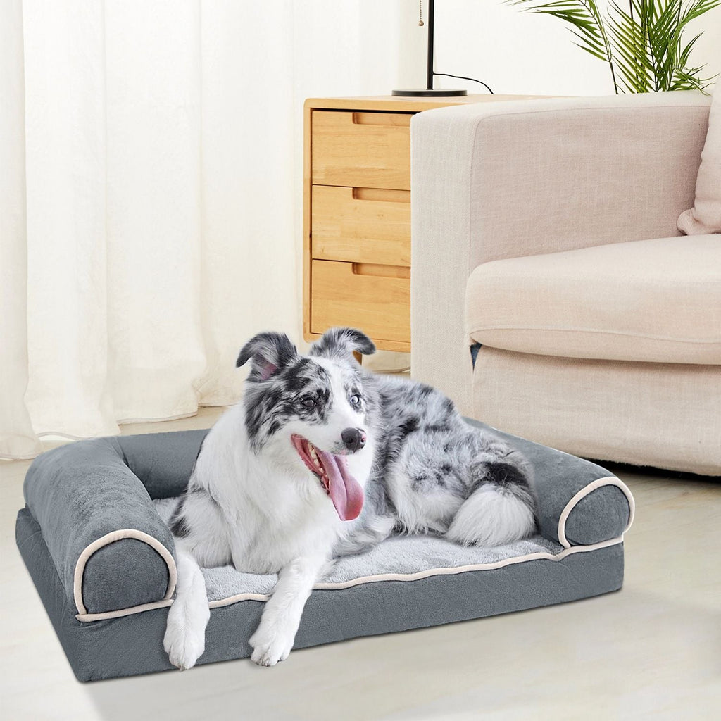 Dog Bed Pet Bed Sofa Dog Couch Pet Cushion Carpet Mattress with Washable and Removable Cover for Medium Large Dogs - Spot