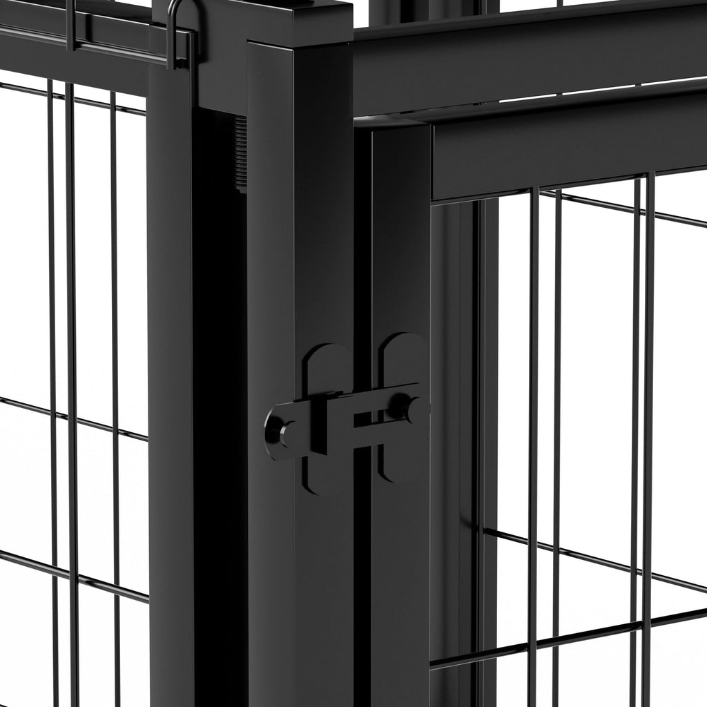 Dog Crate 47.2" Dog Kennel for Small Medium Dogs, Puppy Dog Playpen with Top, Pet Cage, Indoor, Black.47.2"L x 22"W x 24"H. - Spot