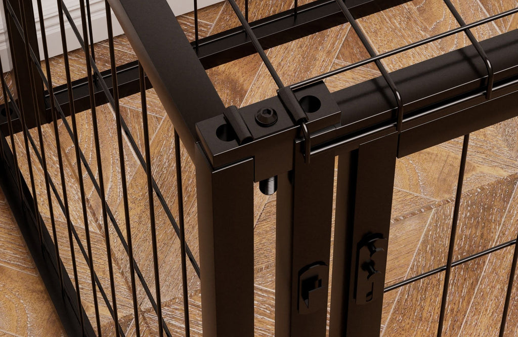 Dog Crate 47.2" Dog Kennel for Small Medium Dogs, Puppy Dog Playpen with Top, Pet Cage, Indoor, Black.47.2"L x 22"W x 24"H. - Spot