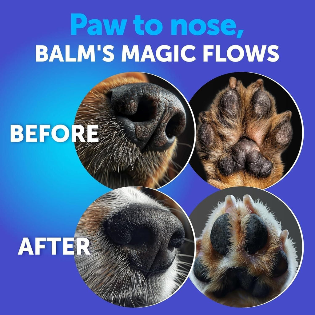 Dog Paw Balm Lick Safe Snout Soother Moisturizies Soothes & Nourishes Irritated Paw Pads and Dry Nose Protects from Cracks & Wounds Dog Feet Balm with Waxes Oils Butter Extracts 2.1 Oz - Spot
