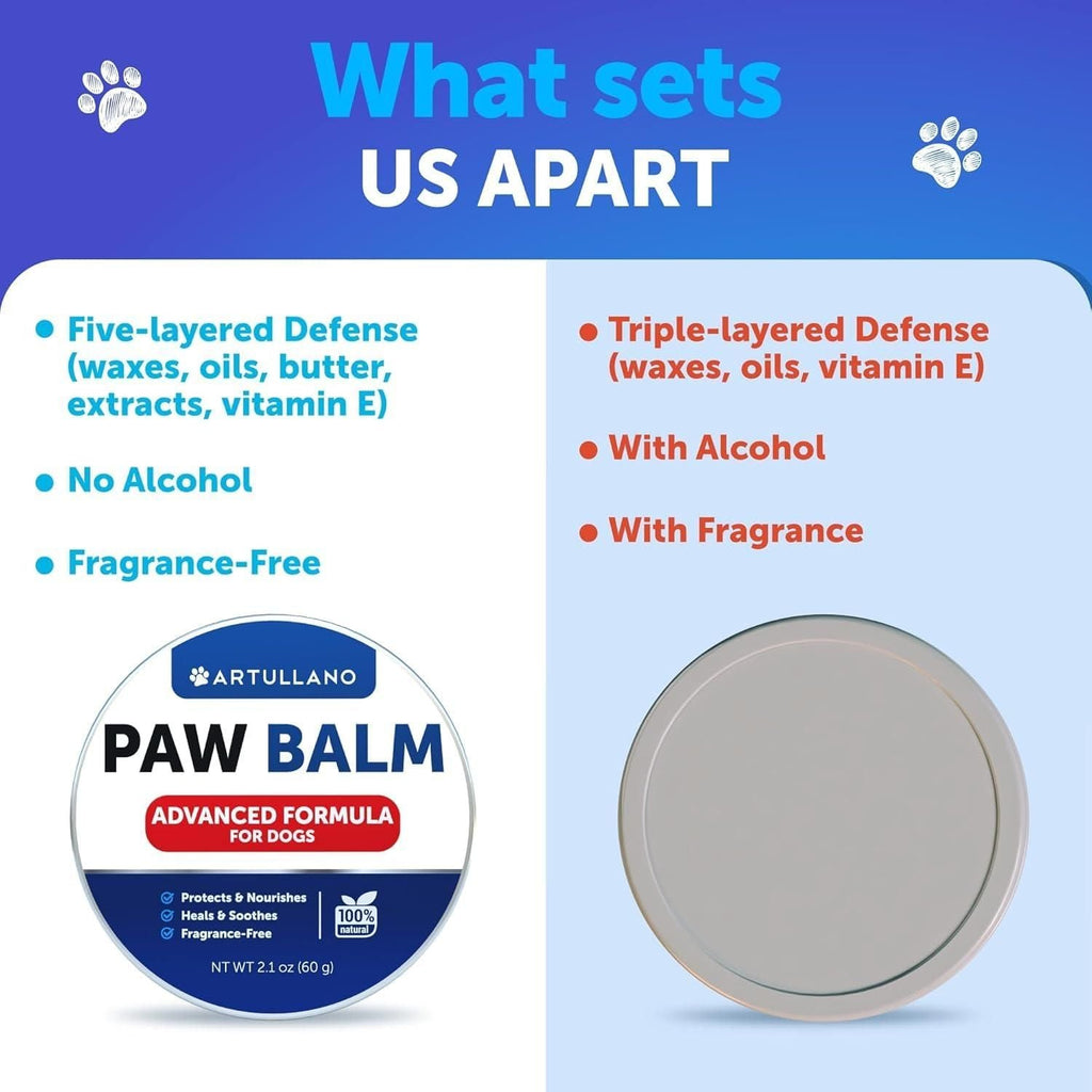 Dog Paw Balm Lick Safe Snout Soother Moisturizies Soothes & Nourishes Irritated Paw Pads and Dry Nose Protects from Cracks & Wounds Dog Feet Balm with Waxes Oils Butter Extracts 2.1 Oz - Spot