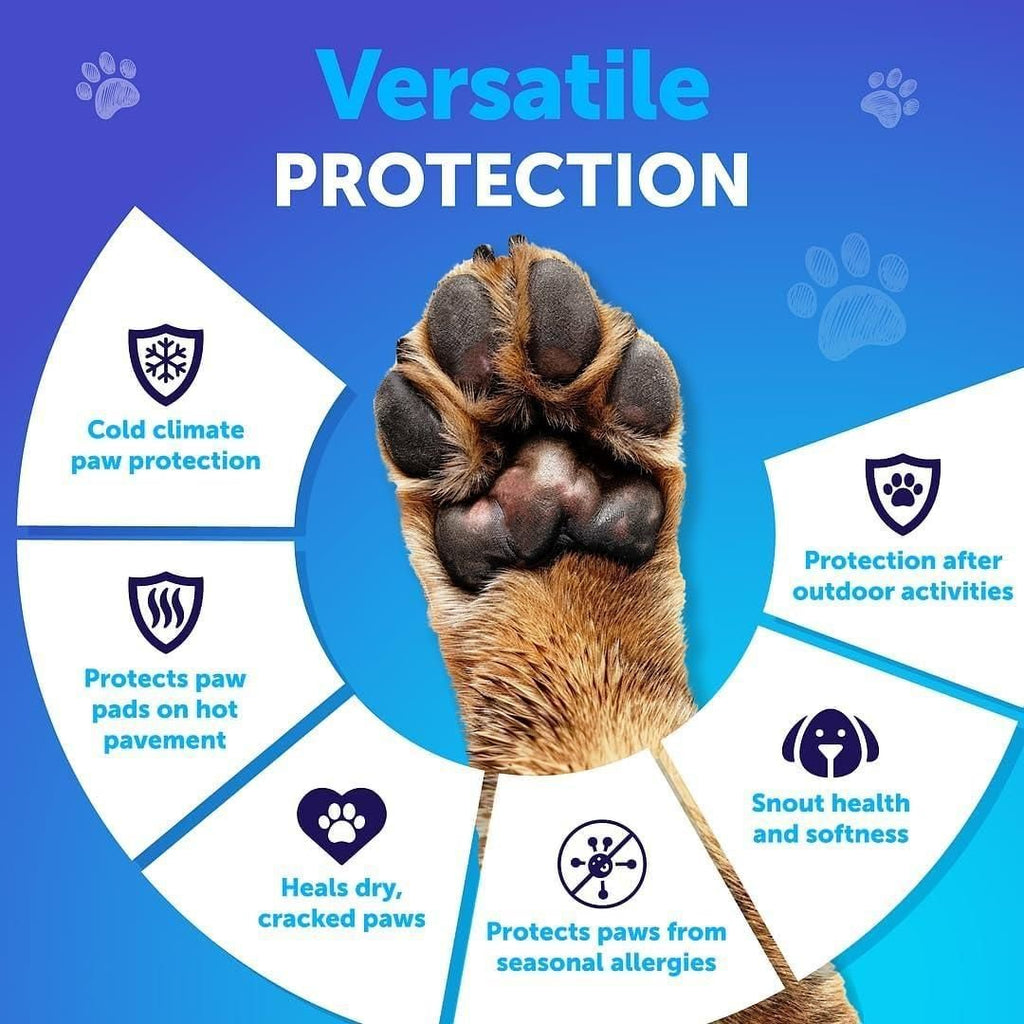 Dog Paw Balm Lick Safe Snout Soother Moisturizies Soothes & Nourishes Irritated Paw Pads and Dry Nose Protects from Cracks & Wounds Dog Feet Balm with Waxes Oils Butter Extracts 2.1 Oz - Spot