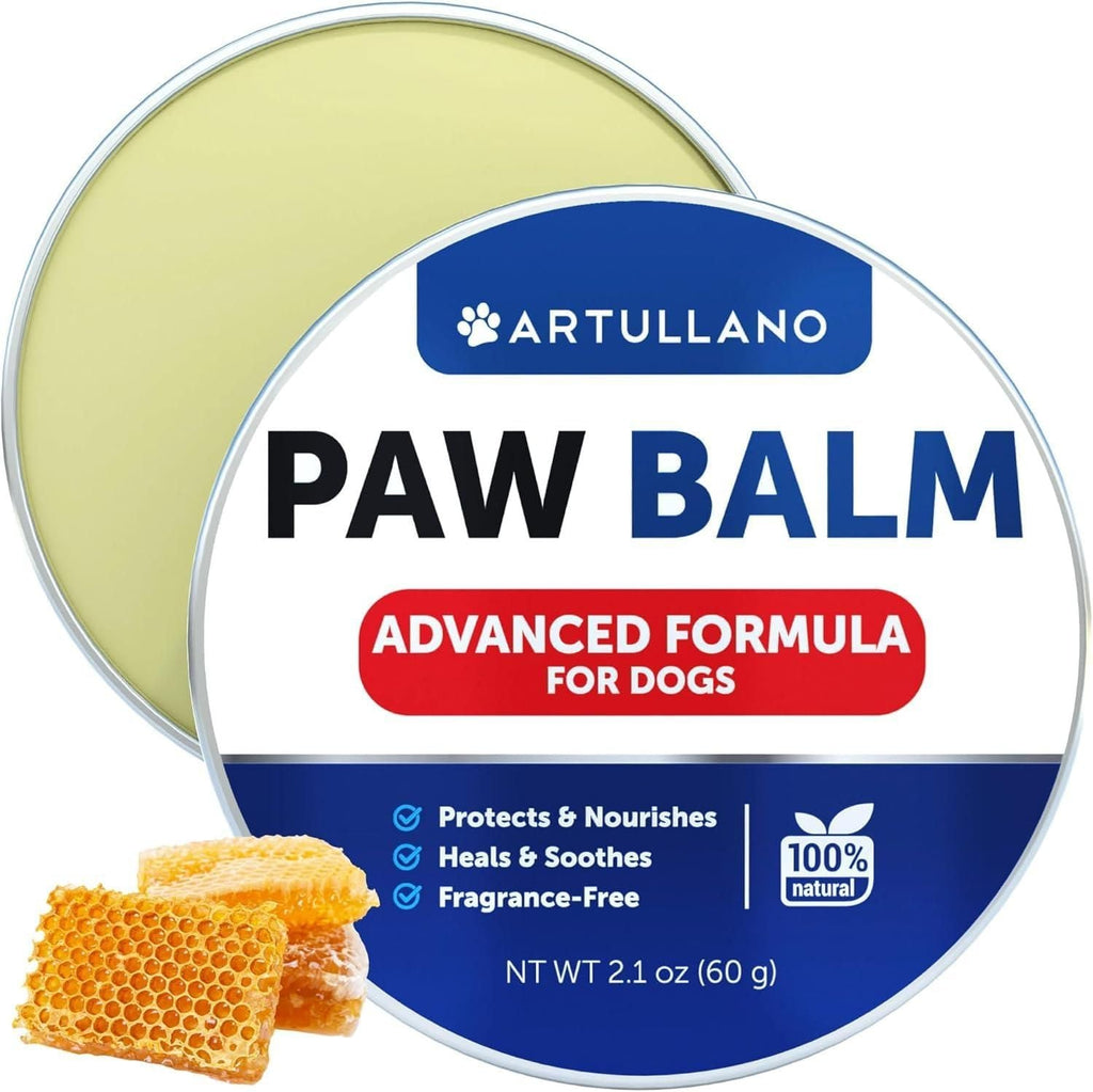 Dog Paw Balm Lick Safe Snout Soother Moisturizies Soothes & Nourishes Irritated Paw Pads and Dry Nose Protects from Cracks & Wounds Dog Feet Balm with Waxes Oils Butter Extracts 2.1 Oz - Spot