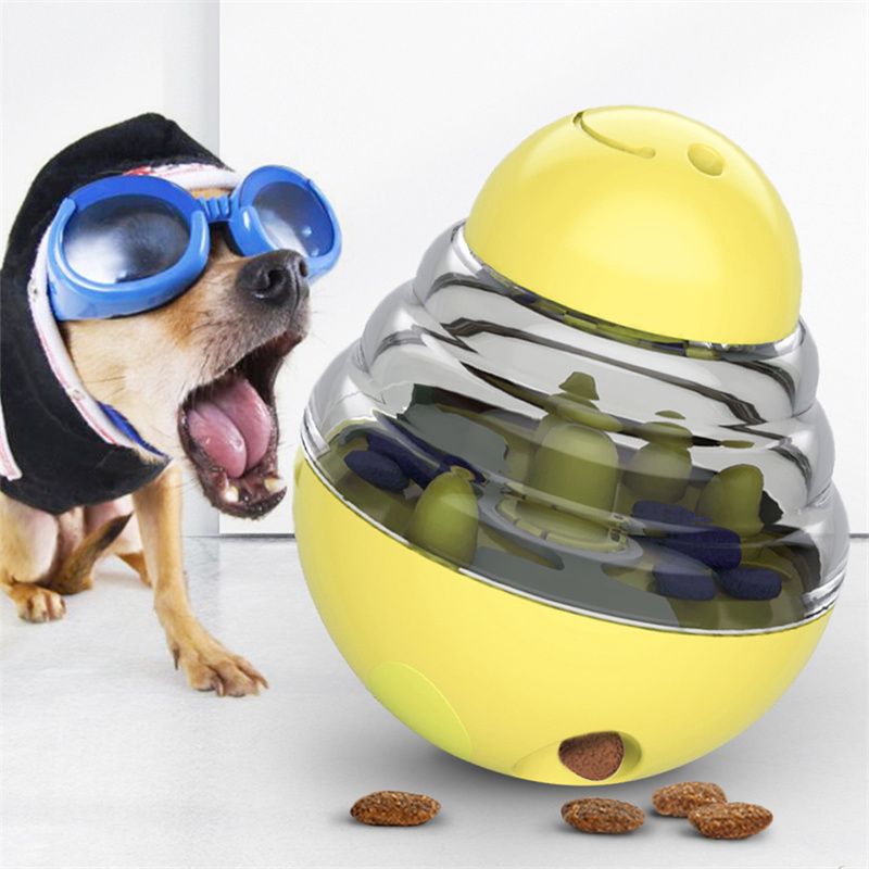 Dog Toys Food Ball Food Dispenser Training Balls Interactive Puppy Cat Slow Feed Pet Tumbler Toy Dogs Puzzle Toys Pet Supplies - Spot