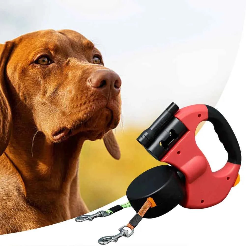 Dual-Handle LED Retractable Dog Leash for Small Medium Dogs by Souths Cheap Stuff