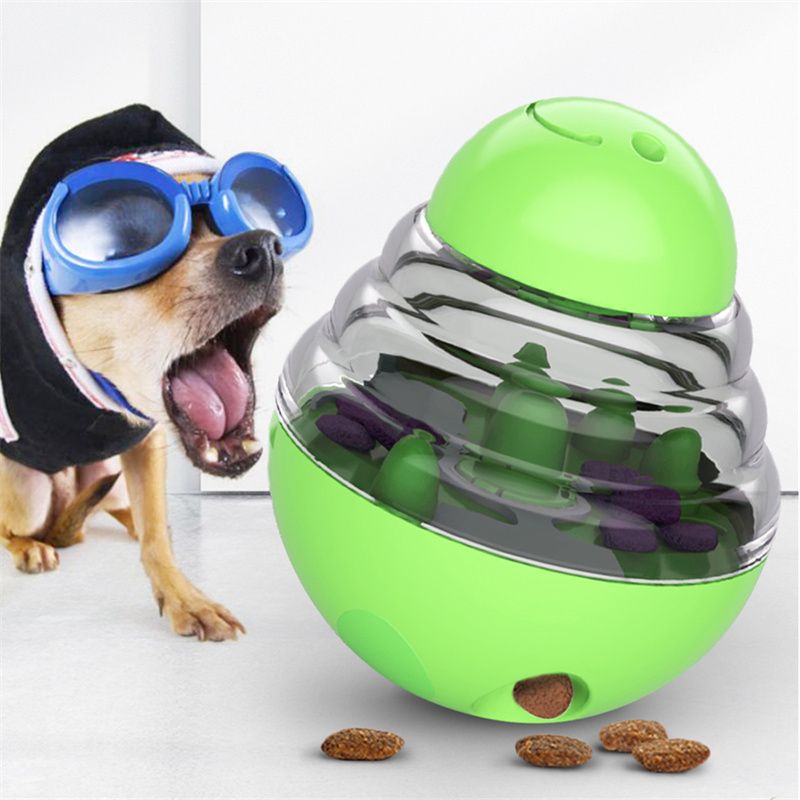 Dog Toys Food Ball Food Dispenser Training Balls Interactive Puppy Cat Slow Feed Pet Tumbler Toy Dogs Puzzle Toys Pet Supplies - Spot