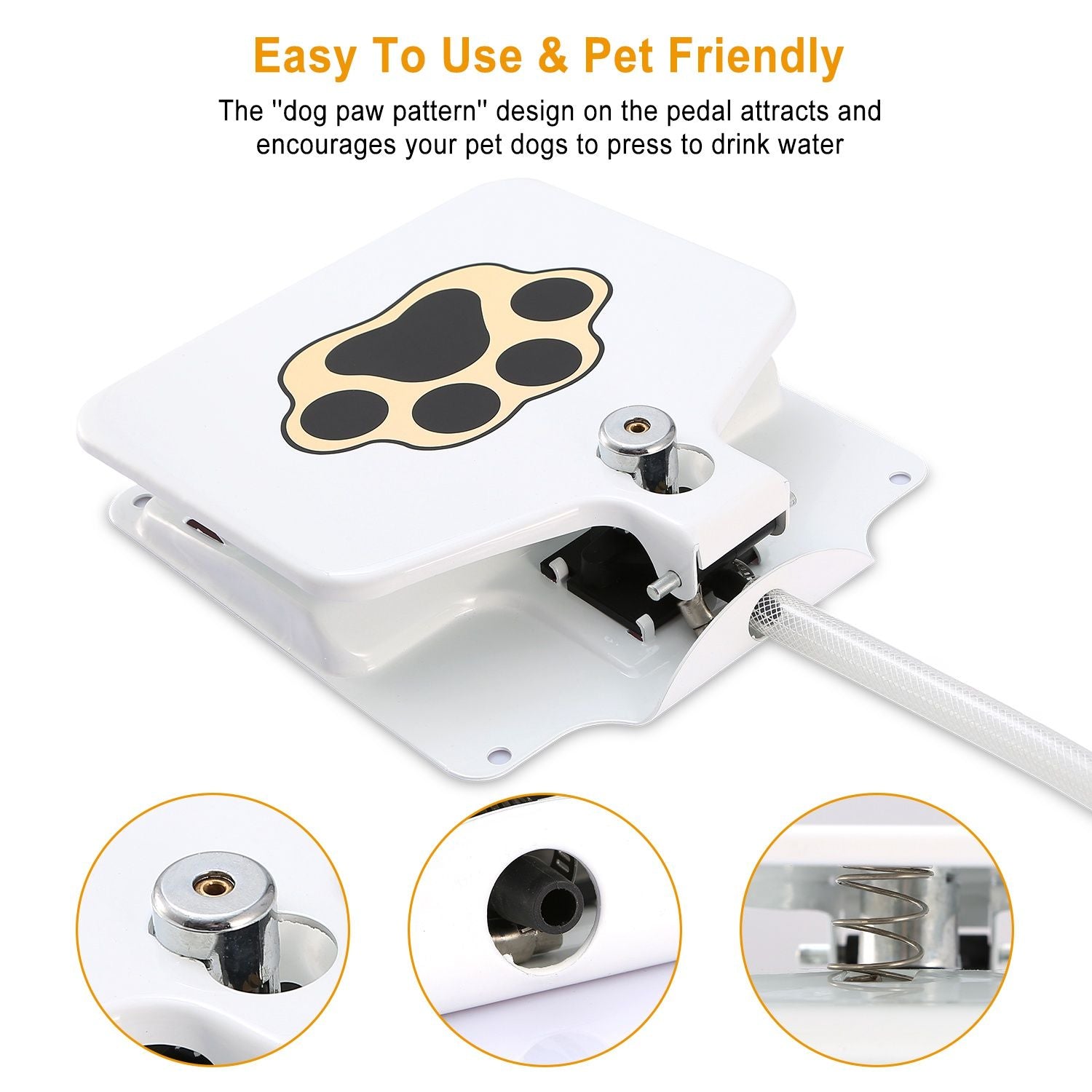 Dog Water Fountain Outdoor Dog Pet Water Dispenser Step - on Activated Sprinkler - Spot