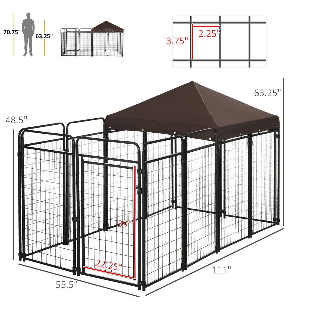 Dog Kennel Outdoor for Large and Medium Dogs, 9.3' x 4.6' x 5.2' - Spot