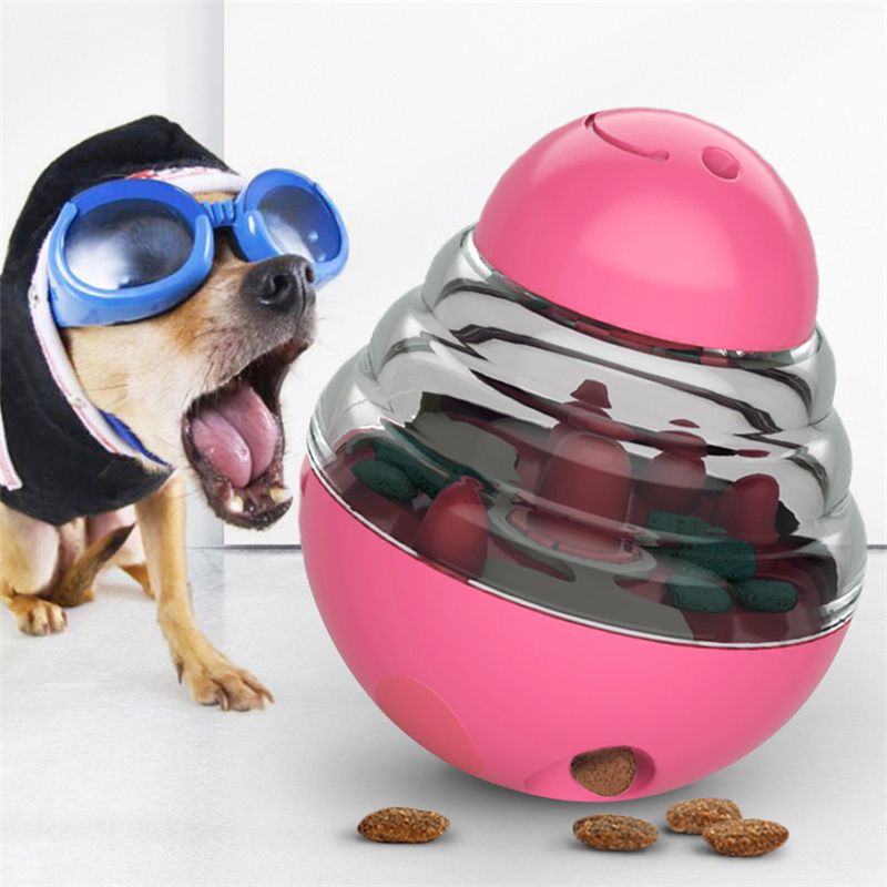 Dog Toys Food Ball Food Dispenser Training Balls Interactive Puppy Cat Slow Feed Pet Tumbler Toy Dogs Puzzle Toys Pet Supplies - Spot