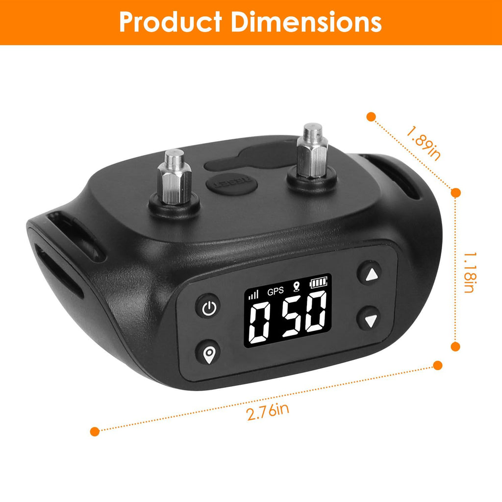 2 In 1 Dog GPS Fence Tracker Wireless GPS Dog Fence GPS Dog Collar with 32 - 2887FT Radius IPX6 Waterproof - Spot