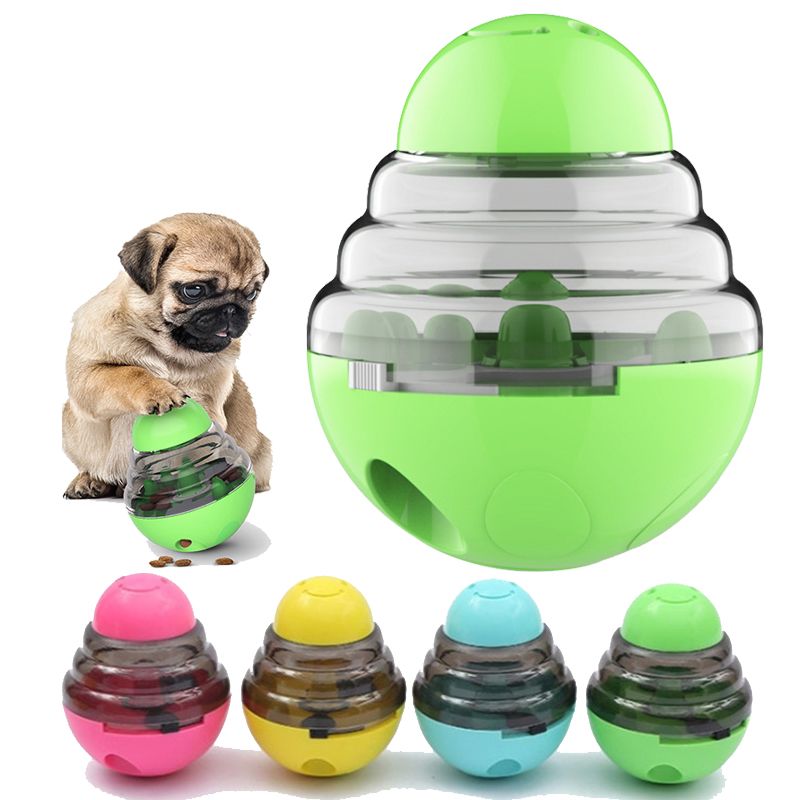 Dog Toys Food Ball Food Dispenser Training Balls Interactive Puppy Cat Slow Feed Pet Tumbler Toy Dogs Puzzle Toys Pet Supplies - Spot